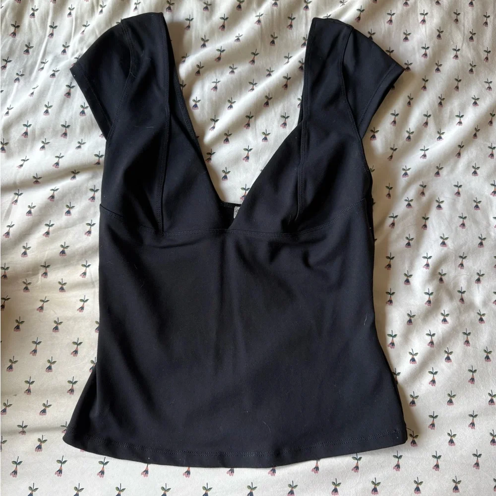 Free people duo corset plunge cami